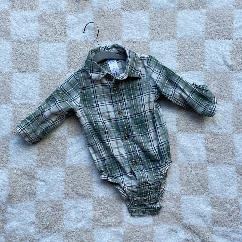 Carters 6M polo onesie *WORN ONCE*